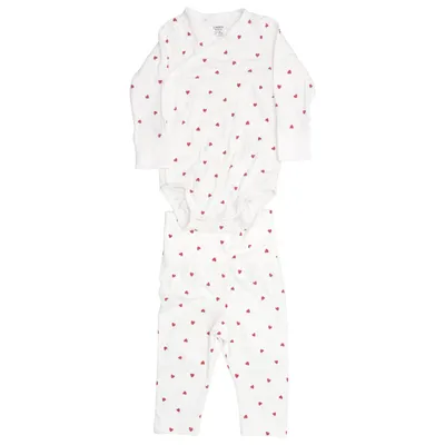 Set (Weiß, Rot) von Lindex Newborn Baumwolle, Elasthan