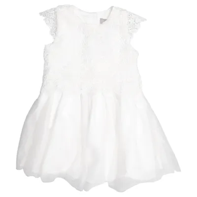 Robe de fille de fleur (Blanc) de Primark Polyester