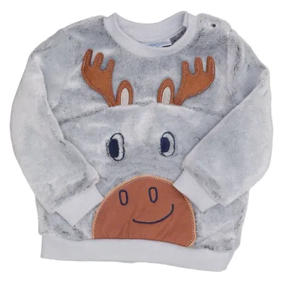 Sweatshirt (Gray, Brown) from So Cute Polyester