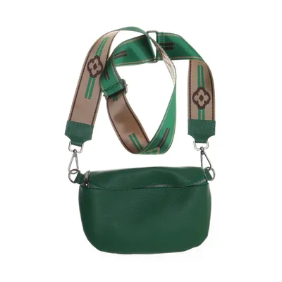 Axelremsväska (Grön) från La Borsa Skinn