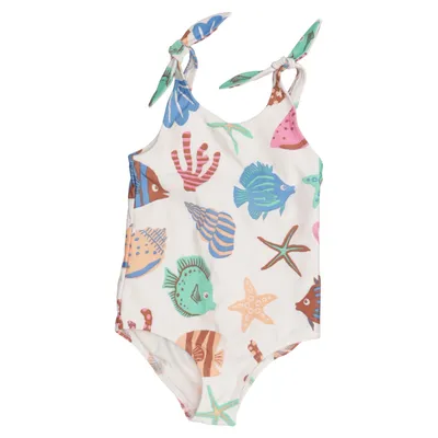 Badpak (Beige, Meerkleurig) van H&M Elastaan, Polyester