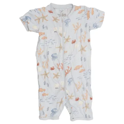 Rompers (Blue, Multicolored) from Lindex Baby Cotton