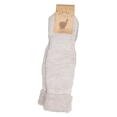 Gebreide sokken (Beige, Bruin) van Socks 4 Fun Alpacawol