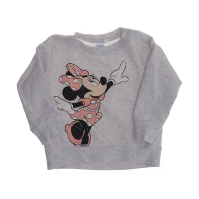 Collegetröja (Grå, Rosa, Svart) från Disney Baby Bomull, Elastan, Polyester