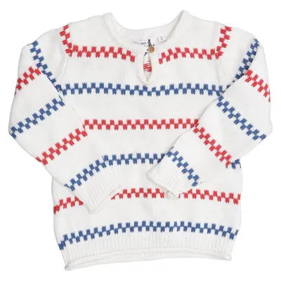 Trui (Wit, Blauw, Rood) van Varför Därför Katoen