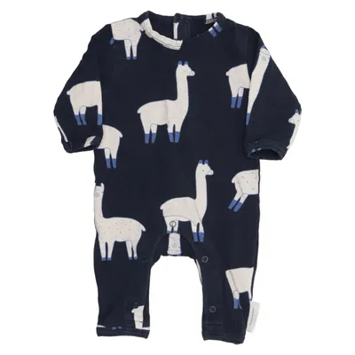 Barboteuse (Bleu, Blanc) de Tinycottons Coton
