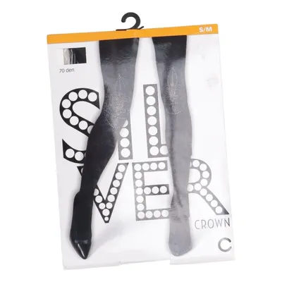 Nylon tights (Crown) from Silver Elastane, Polyamide
