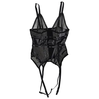 Bustier (Sort) fra Cottelli Collection Polyamid, Polyester