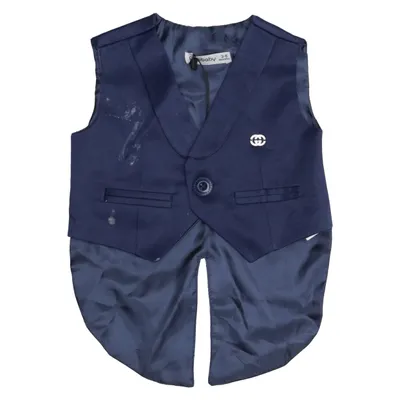 Veste queue de pie (Bleu) de Pugibaby Coton, Polyester
