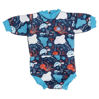Wetsuit (Blauw, Meerkleurig) van Splash About Elastaan, Polyamide