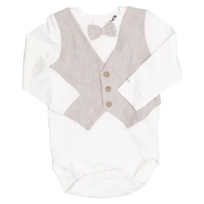 Body (Hvid, Beige) fra Newbie by KappAhl Bomuld, Elastan
