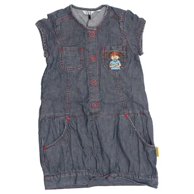 Robe en jean (Bleu) de Varför Därför Coton