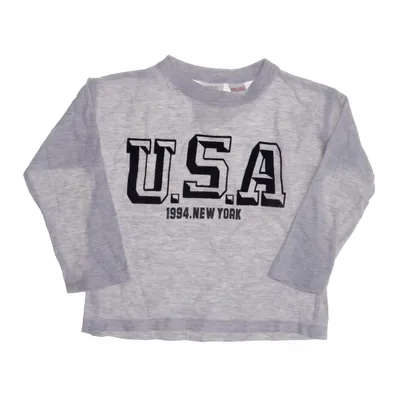 Long sleeve T-shirt (Gray) from Zara Cotton, Viscose