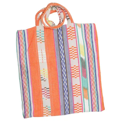 Stoffbeutel (Orange, Mehrfarbig) von Promod Acryl, Baumwolle, Polyester