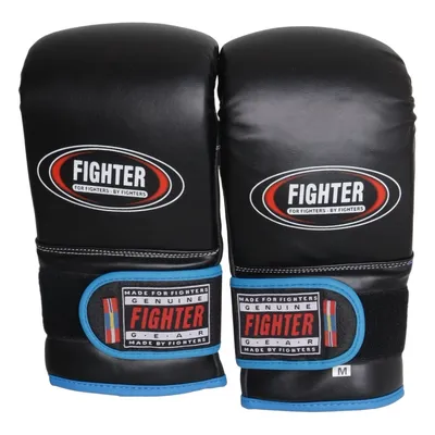 Gants de boxe (Noir, Bleu) de Fighter
