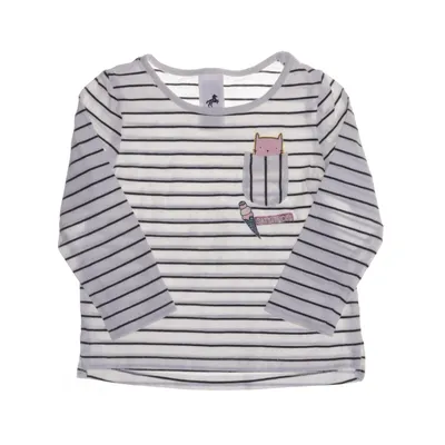 Langærmet t-shirt (Hvid, Flerfarvet) fra Palomino by C&A Bomuld