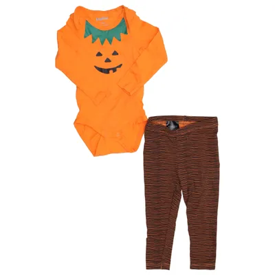 Ensemble (Orange, Noir) de Lupilu Coton, Élasthane