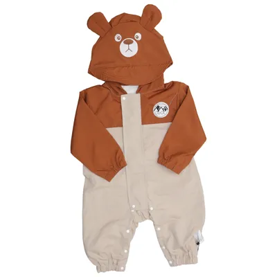 Overall (Brown, Beige) Cotton, Polyester