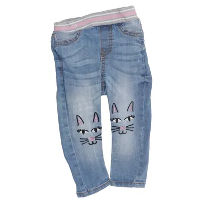 Jean (Bleu) de Denim by Skill Coton, Élasthane, Polyester