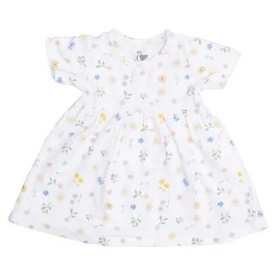 Robe (Blanc, Multicolore) de ICA I Love Eco Élasthane, Coton biologique