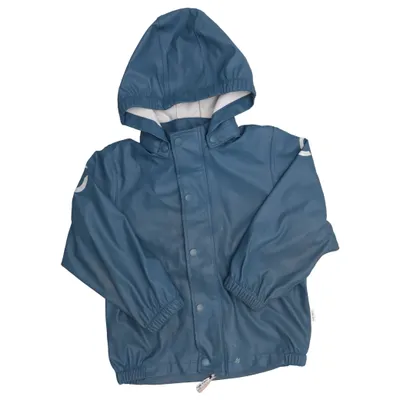 Regenjack (Blauw) van Mikk-line Polyester, Polyurethaan