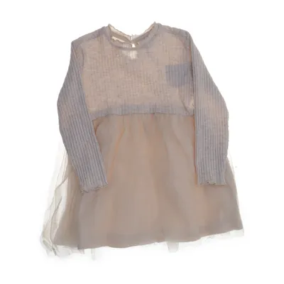Robe (Beige) de Zara Élasthane, Polyester, Viscose