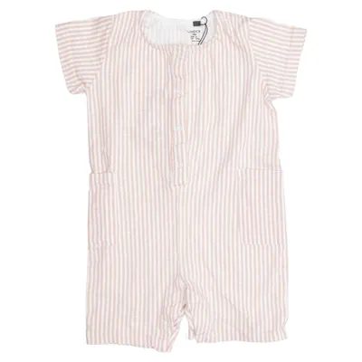 Sparkedragt (Pink, Hvid) fra Lindex Baby Bomuld