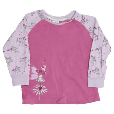 T-shirt à manches longues (Violet, Multicolore) de Alana Coton