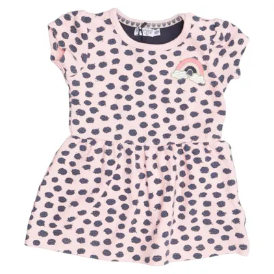 Jurk (Roze, Blauw) van Dirkje Polyester