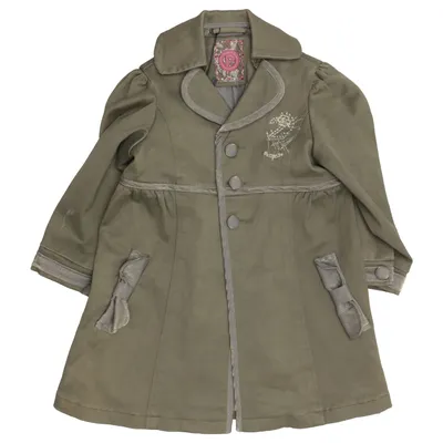 Manteau (Vert) de Pampolina Coton, Élasthane