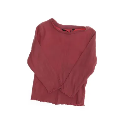 Langærmet t-shirt (Pink) fra George Bomuld, Elastan