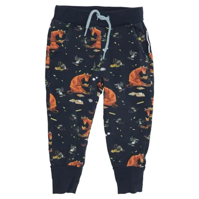 Sweatpants (Blue, Multicolored) from Geggamoja Elastane, Organic cotton