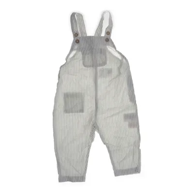 Hängselbyxor (Vit, Grön) från Lindex Baby Bomull