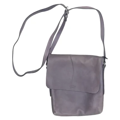 Sac à bandoulière (Gris) de WERA Stockholm Coton, Cuir