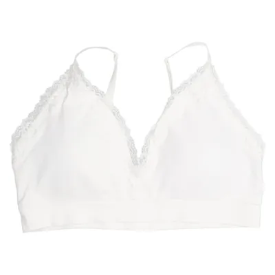 Bralette (Vit) från H&M Elastan, Polyamid, Polyester