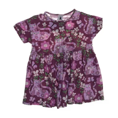 Klänning (Lila, Flerfärgad) från Lindex Bomull