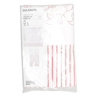 Bäddset (Vit, Röd) från IKEA Bomull