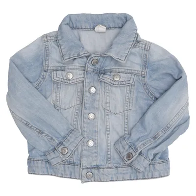 Denimjakke (Blå) fra H&M Baby Bomuld