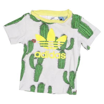 T-shirt (Wit, Groen, Geel) van Adidas Mini Rodini Organisch katoen