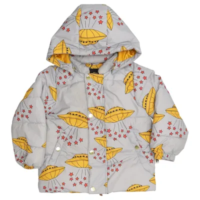 Winterjas (Grijs, Geel, Rood) van Mini Rodini Polyester