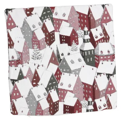 Housse de coussin (Blanc, Rouge, Vert) de Sander Coton, Polyester