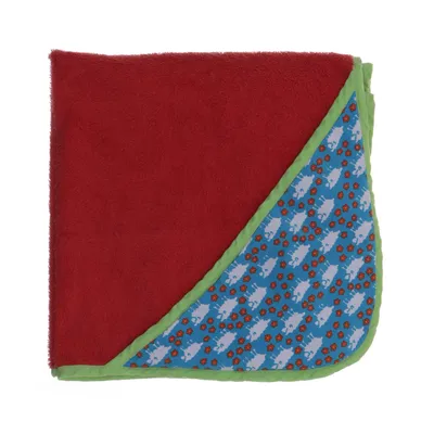Badponcho (Rood, Meerkleurig) van Frieda