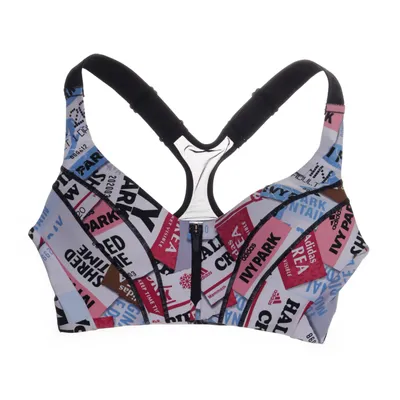 Sport-BH (Vit, Flerfärgad) från Adidas x Ivy Park Elastan, Återvunnen polyester