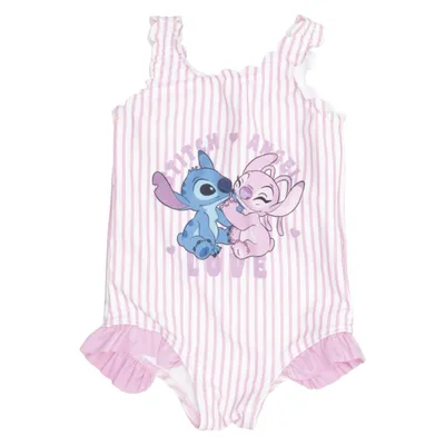 Maillot de bain une pièce (Rose, Blanc, Bleu) de Disney Baby Élasthane, Polyester