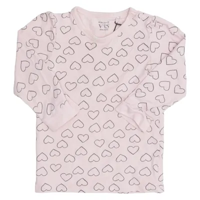 Lange mouwen shirt (Roze) van VRS Mini Basic Elastaan, Organisch katoen