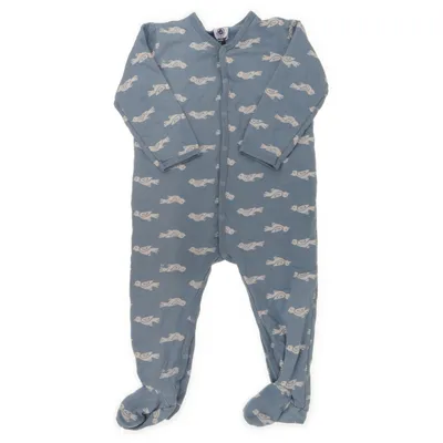 Rompers (Blue, Beige) from Petit Bateau Cotton