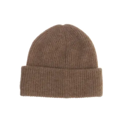 Beanie (Bruin) van WERA Acryl, Alpacawol, Elastaan, Polyamide, Wol