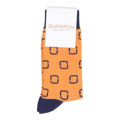 Chaussettes (Orange, Bleu) de Sokke Coton, Élasthane, Polyamide