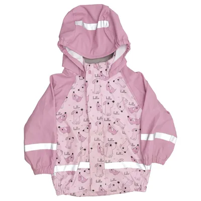 Regenjack (Roze, Wit) van Ocean Works Polyester
