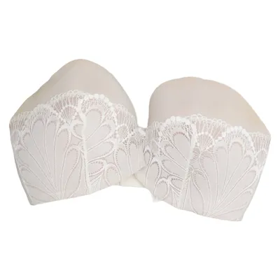 Soutien-gorge bandeau (Beige) de Wonderbra Élasthane, Polyamide, Polyester